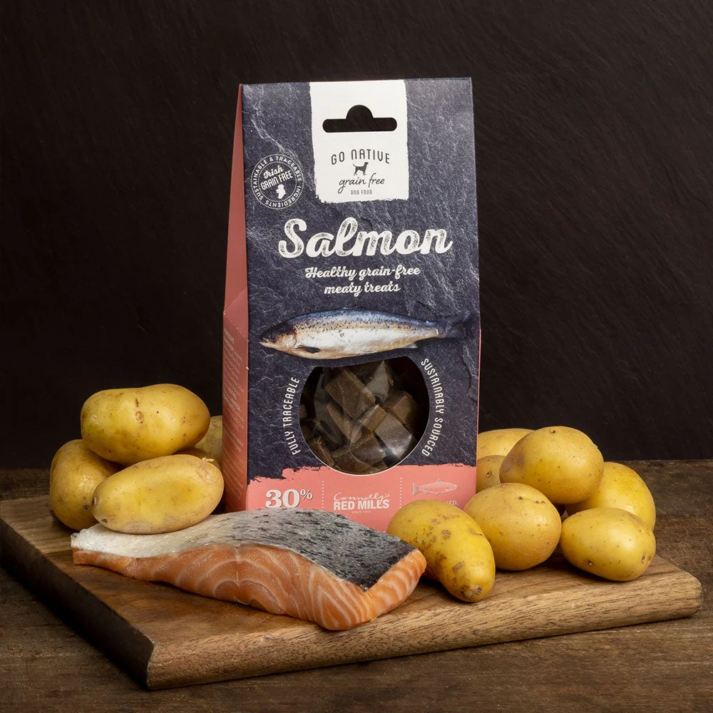 hondensnoep, graanvrij, zalm, go native