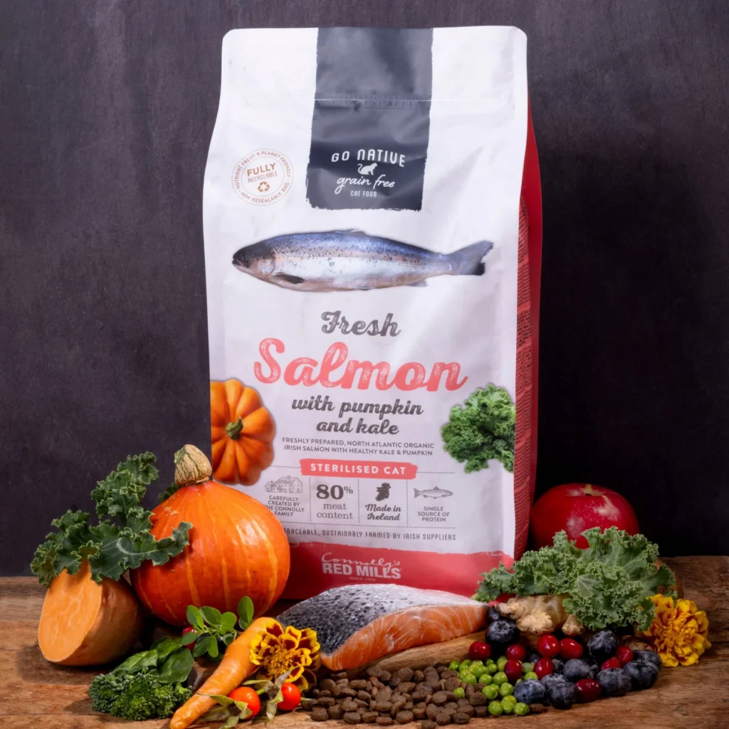 catfood graanvrij zalm gesterilisserd